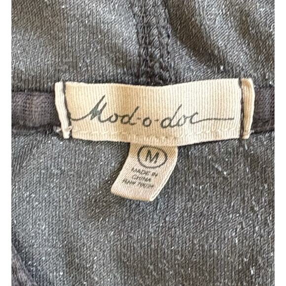 Mod-O-Doc Long Sleeve Velvet Sparkly Hooded Lagenlook Blue Women’s Top Sz Med - Picture 5 of 7